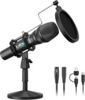 MAONO USB/XLR Podcast Dynamic Microphone, Studio Mic Kit by MAONO