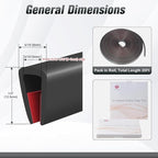 Edge Trim, 3/16" Rubber Edge Trim, Flexible Self Adhesive U Channel Edge - Image 2