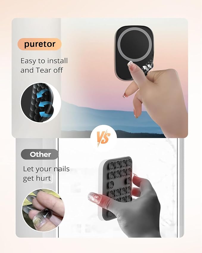 Magnetic Phone Suction Grip, Shower Phone Holder - Image 2
