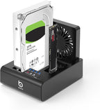 M.2 NVMe & SATA HDD Docking Station, 10Gbps USB3.2 Gen2 SSD Cloner by XIAOBI