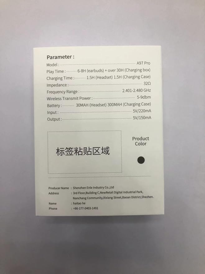 Wireless Earbuds, New Wireless Earphones HiFi Stereo Deep Bass 40H Playtime - Image 13
