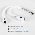 RGBZONE Mini 4 PIN LED Controller, 24 Keys IR Wireless Remote Control, DC - Image 2