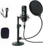 Movo PC-M6 Universal Cardioid Condenser Microphone Bundle by Movo