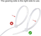 200pcs 3/4" Back-Glue Self Adhesive White Strong Cable Zip Tie Mounts - Image 2