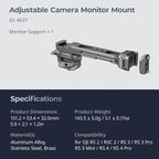 SMALLRIG HawkLock Quick Release Adjustable Camera Monitor Mount, NATO Rail and - Image 9