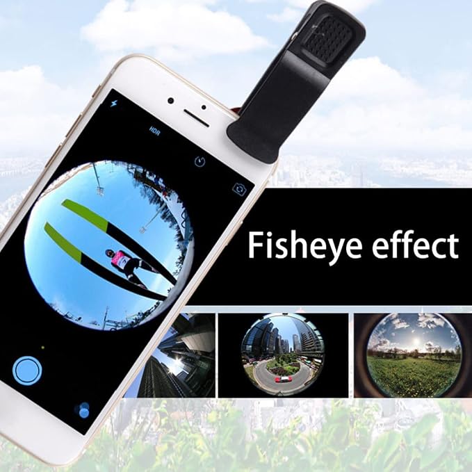 Phone Fisheye Lens 3in1 Wide Angle Fish Eye Macro Lenses Clip-on Universal Lens - Image 7