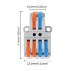 10PCS Lever Wire Connectors, Quick Wiring Cable Connectors, Compact Push-in - Image 2