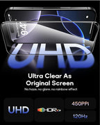 3 Pack for iPhone 16 Pro Max Tempered Glass Screen Protector:9H+ Durable - Image 4