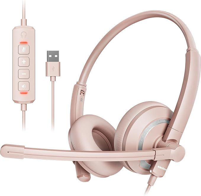 Computer USB Headset with Microphone by awatrue