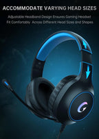 CM7002 Gaming Headset for PS5, Xbox Series, Surround Sound RGB Gaming Headphones - Image 8