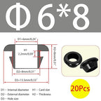 Qrity 20 PCS Rubber Grommets Cable Railing, Car Grommet, Cable Railing - Image 2