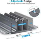 OMOTON Vertical Laptop Stand, Desktop Aluminum Mac Book Stand - Image 4