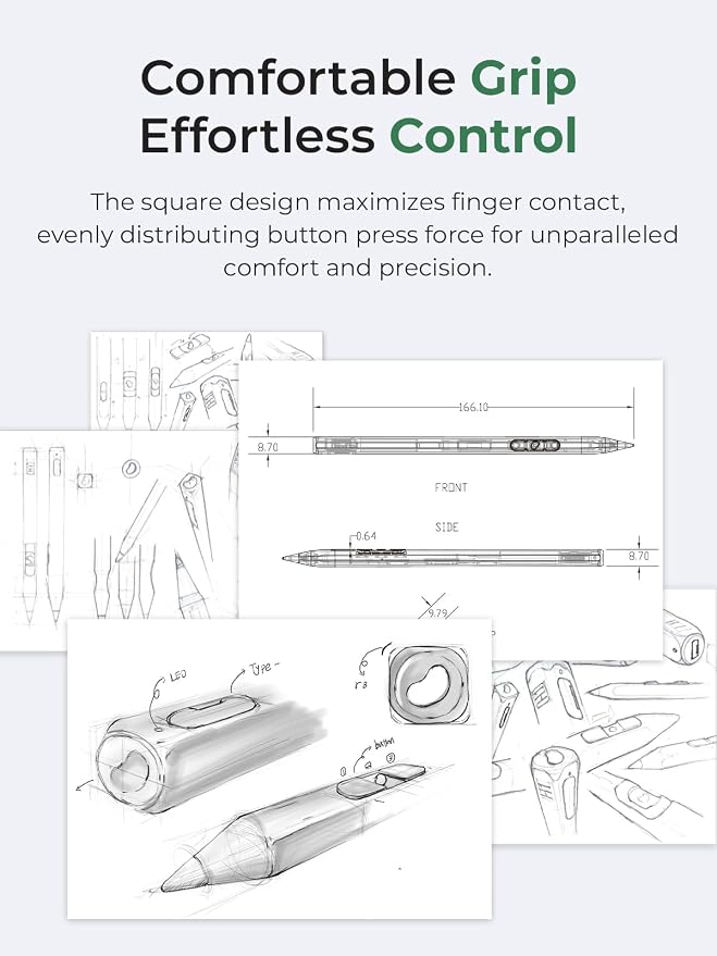 REDBEAN iPad Stylus Pen H1, 9 Shortcut Functions - Image 6