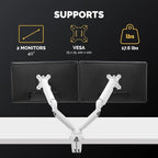Fellowes Platinum Series Dual Monitor Arm - Image 2
