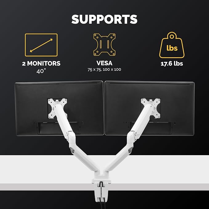 Fellowes Platinum Series Dual Monitor Arm - Image 2