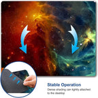 Mouse Pad, Galaxy Mouse Pad, Square Waterproof Mouse Pad Non-Slip Rubber Base - Image 6
