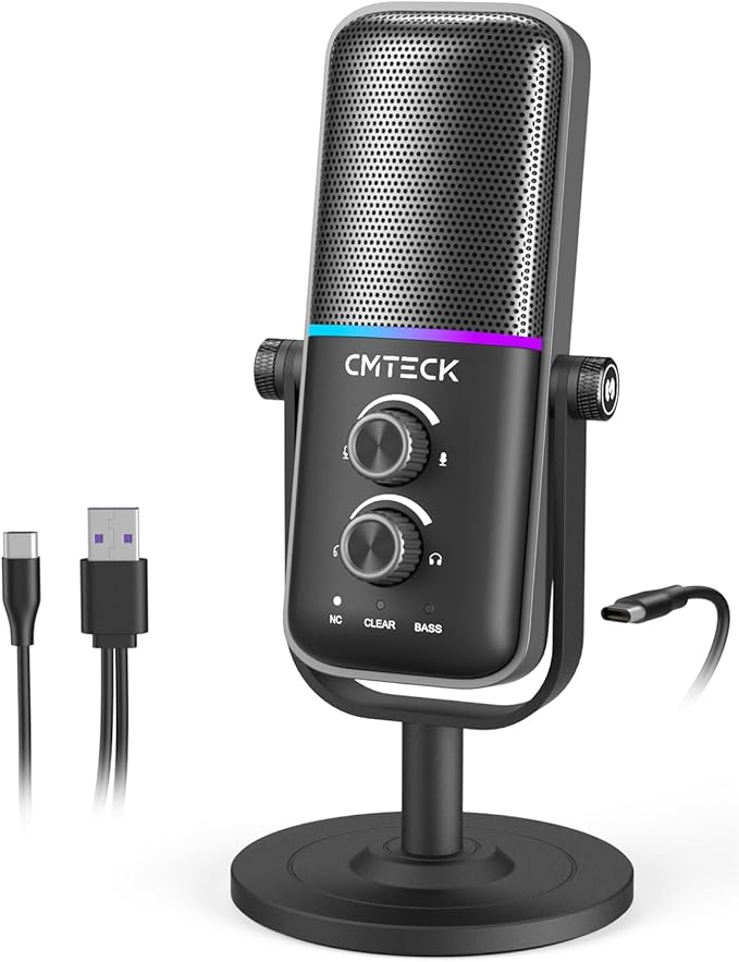 CMTECK USB Microphone for PC, Laptop – Computer Microphone by CMTECK