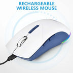 Wireless Bluetooth Mouse, 2.4G and Bluetooth 5.2 Ergonomic Rechargeable USB - Image 7