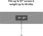Pixio PS2S Titan White Ultrawide Mega Heavy-Duty Premium Single Monitor Arm - Image 2