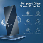 NEW'C 3 Pack Privacy for iPhone 12, iPhone 12 Pro Screen Protector, Enhanced - Image 4