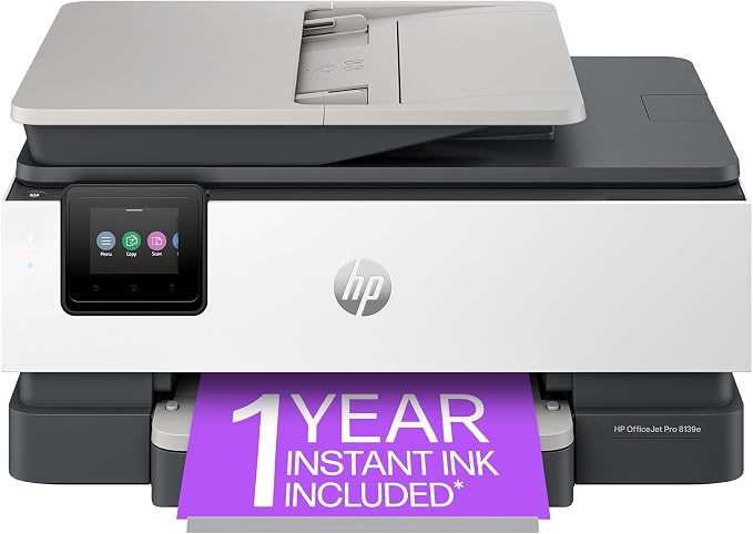HP OfficeJet Pro 8139e Wireless All-in-One Color Inkjet Printer, Duplex by HP