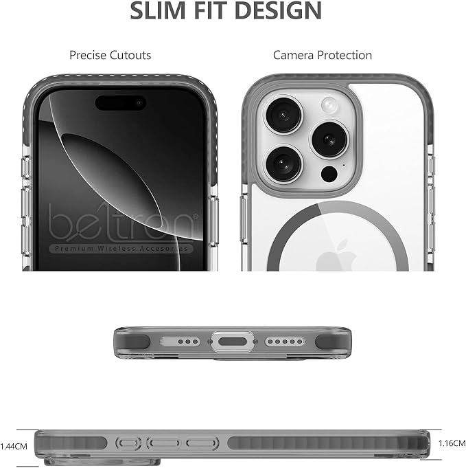 BELTRON Belt Case for iPhone 16 Pro Max, Slim Protective Transparent Case & - Image 4