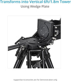 Proaim Cambird Pro 4-in-1 Gear. 6ft Video Camera Slider. Portable Mini Jib. - Image 7