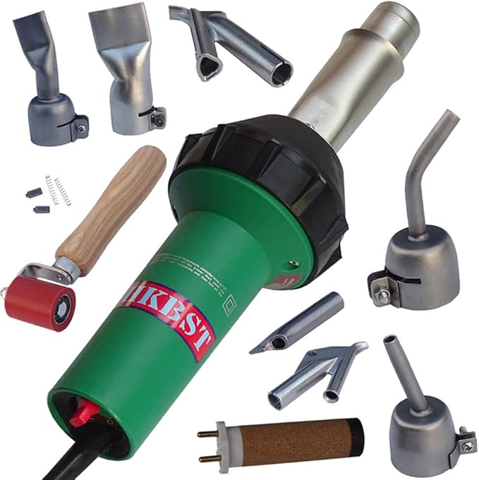 Hot Air Welder & Heat Gun Kit, Professional 1600W Plastic Repair Welder Kit by HKBST