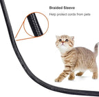ZhiYo 6.6ft - 1.2 inch Cable Sleeve, Cord Wrap Wire Protector Tubing - Image 5