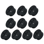 10Pcs Desk Grommet, Flexible Rubber Wire Grommets, Wall Grommets by EASYEAH