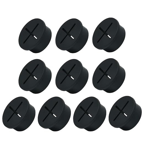 10Pcs Desk Grommet, Flexible Rubber Wire Grommets, Wall Grommets by EASYEAH