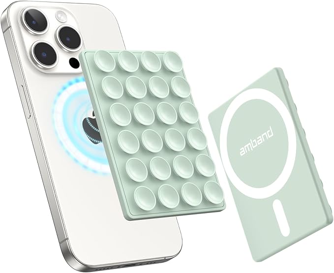 amBand Cute Preppy Stuff Silicone Suction Cup Phone Mount, Detachable Sticky by amBand