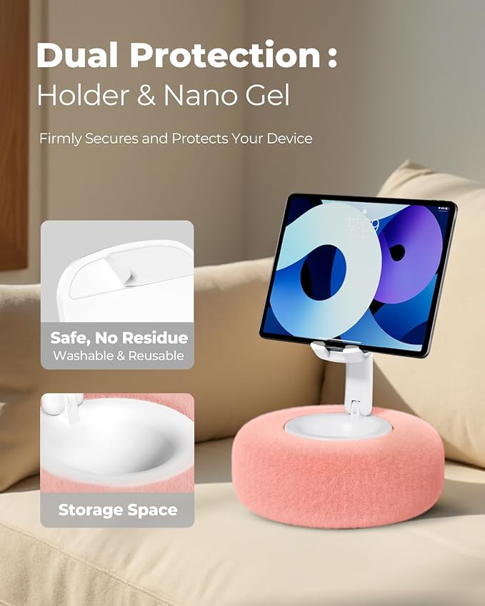 Phone Stand with Pillow, Adjustable iPhone Stand with Anti-Slip Strips - Image 5