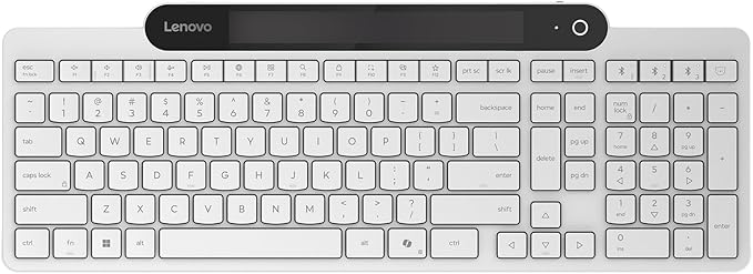 Lenovo 800 Self-Charging Bluetooth Keyboard, Uses Ambient Light by LENOVO
