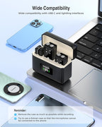 PQRQP Wireless Microphone for iPhone, Dual Microphones 20 H Battery Life - Image 6