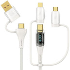 USB C to Multi Charging Cable, USAMS 100W 4FT 5A Type C to Type C Fast Charger by USAMS