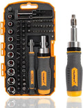 MULWARK Screwdriver Bit Set & Socket Kit, 77-Pieces Ratcheting Screwdriver Set by MULWARK