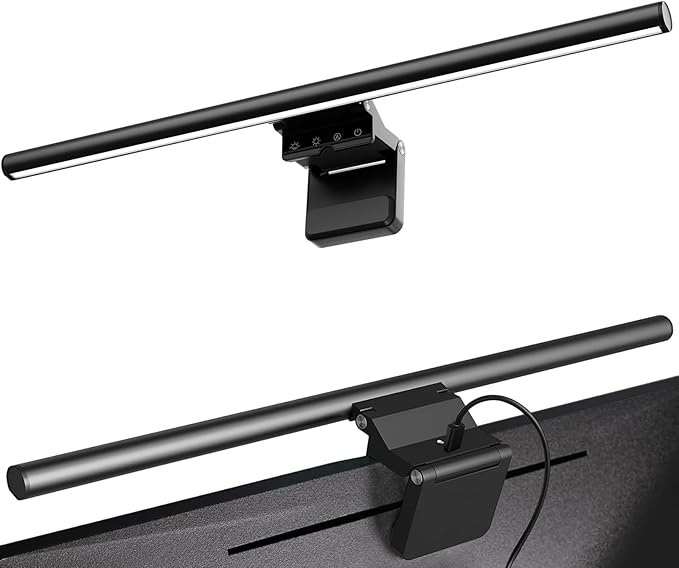 Monitor Light Bar 19.7", No-Glare Asymmetric Screen Lamp, Auto-Dimming USB by VIEYKEA