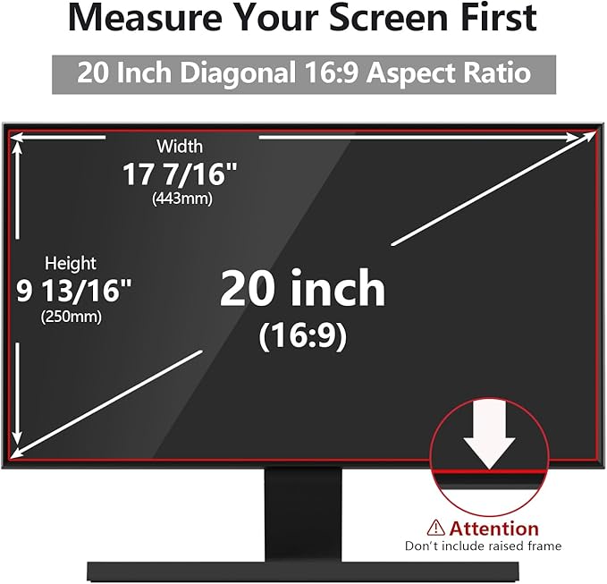 Computer Privacy Screen Protector 20 Inch - Image 2