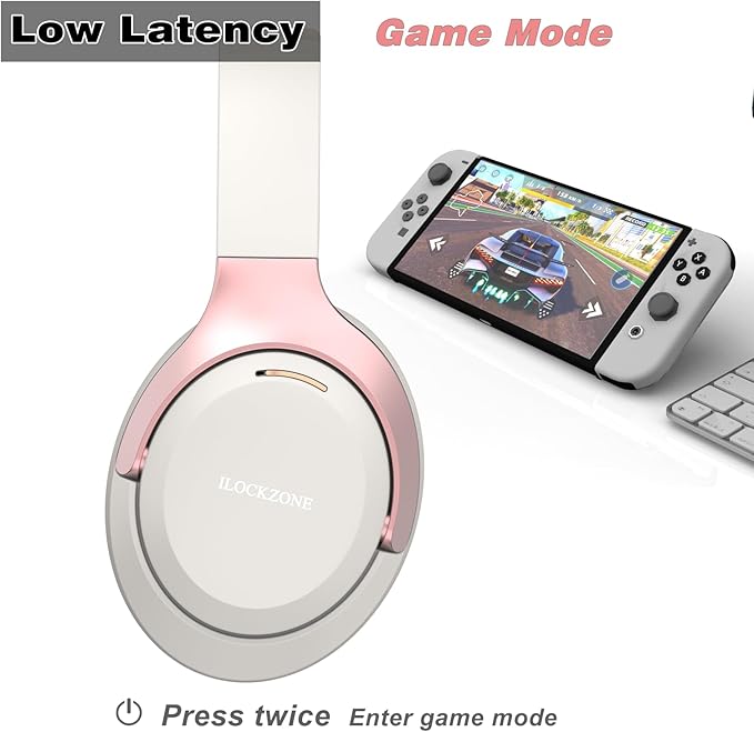 LC30Pro Hybrid Active Noise Cancelling Headphones, 100H Playtime Bluetooth - Image 6