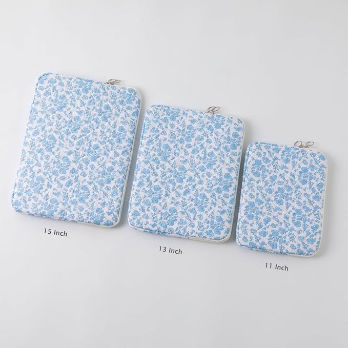 Puffy Laptop Sleeve 13-15.6 Inch Cute Quilted Laptop Protective Case Padded - Image 8