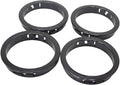 2-3/8" Black Snap-in Knockout Insulating Bushing Grommets, Plastic Cable Hole by EASYEAH