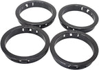 2-3/8" Black Snap-in Knockout Insulating Bushing Grommets, Plastic Cable Hole by EASYEAH