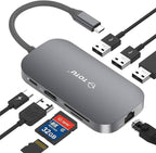 USB C Hub, 9-in-1 Type C Hub by TOTU