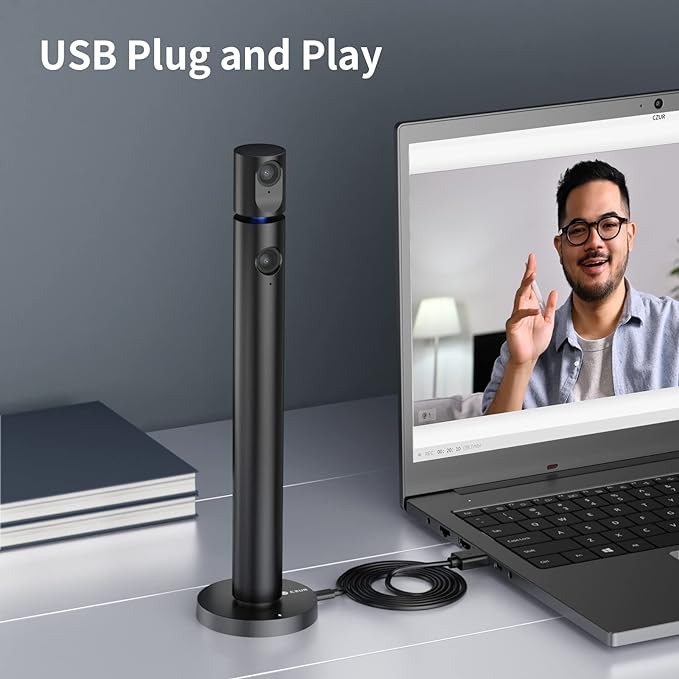 CZUR Halo X Pro Dual Webcam for PC, 1080P Web Camera - Image 3