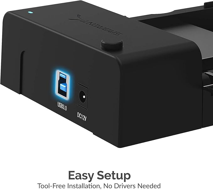 SABRENT USB 3.0 to SATA External Hard Drive Lay Flat Docking Station - Image 8