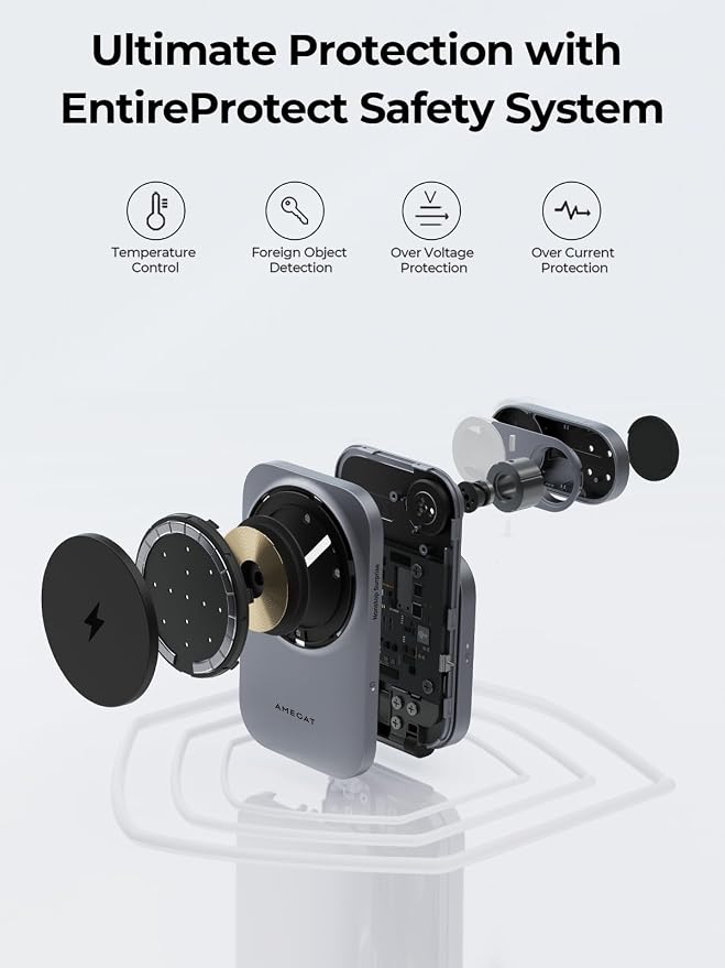 3 in 1 Charging Station, MagFusion Z Foldable Qi2 Certified 15W Wireless - Image 7