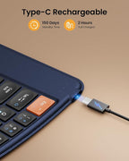 ProtoArc Ergonomic Foldable Keyboard, XK03 Split Folding Travel Bluetooth - Image 7