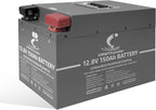 12V 150Ah LiFePO4 Lithium Battery, Built-in Smart BMS, Low-Temp Protection Up by LVGOOREVO