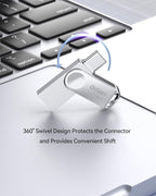 64GB USB C Flash Drive, Dual Drive USB 3.0 and Type C Thumb Drive Up to 110MB/s - Image 4